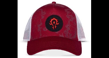 World Of Warcraft - Logo Trucker pet - Wit/Rood