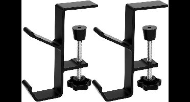 Ronte - Desktop hoofdtelefoonrek met dubbele haak - Handig opbergartefact voor tafelhaak