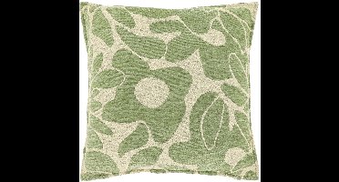Unique Living Sierkussen Lies - Stof - Groen - 45 x 45 x cm (BxHxD)