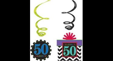 Swirl decorations 50th Birthday
