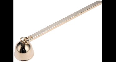 1 stuk - Kaarsendover - Roestvrij staal - Dooft kaarsen veilig - Ontwerp met lange steel - Ideaal voor kaarsenliefhebbers - Elegant cadeau - Klokvormig ontwerp - Goudkleurig