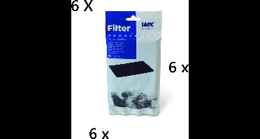 Savic - actieve koolfilter 10 x 15 cm voor kattenbak Cat -O-net en Nestor ---6 STUKS --- ( voor ongeveer 6 maanden ) kattenbaktypes zie beschrijving