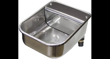 Zar Cudeyo Drinkbak All Animals met vlotter - 5L - Waterbak - RVS