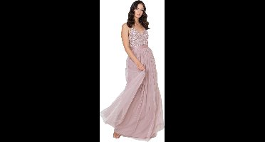 Mouwloze Gestreepte Maxi Jurk Dames - Elegante Avondjurk voor Feestjes en Bruiloften