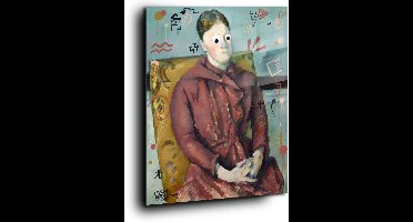 Madame Cezanne in a Yellow Chair Googly - Meerdere kleuren - Plexiglas 80 x 120 c