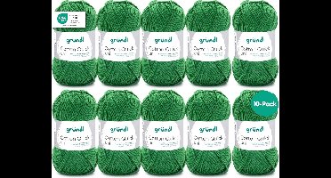 10 Bollen 100% Katoen Brei- en Haakgaren Uni Kleuren | Oeko-Tex Gecertificeerd | 50g/125m