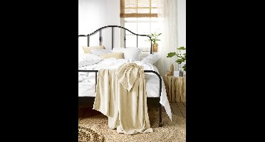 De Witte Lietaer Fleece Plaid Snuggly Sand - 150 x 200 cm - licht zalm - Polyester