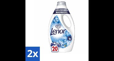 Lenor – Wasmiddel – Zeebries – 20 Wasbeurten - 900 ml - Voordeelverpakking - 2 stuks