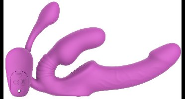 Teazers – Strapless Strap-On met Anaal Plug – Pink