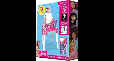 Barbie Vanity Set met Licht & Geluid – Kaptafel met 12 Accessoires – Interactief Beauty Speelgoed voor Kinderen vanaf 3 Jaar