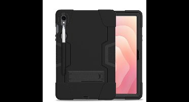 Xccess Tablethoes geschikt voor Samsung Galaxy Tab S11 Hoes Hard Kunststof,Siliconen | Xccess Survivor All-round + Schouderband - Zwart
