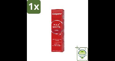 1 x Colgate Tandpasta Max White One 75 ml - Tandpasta - Tanden Bleken - Wittere Tanden - Colgate - Tandsteen