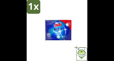 1 x At Home Vaatwastabletten All-in-1 40 stuks per verpakking - Vaatwastabletten - Vaatwasser - Alles-in-één - Vaat Schoonmaken - Kalkaanslag