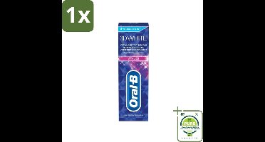 1 x Oral-B - 3D White Vitalize - Tandpasta - Whitening - 75 ml - Tandpasta - Whitening - Tanden Bleken - Tandversterking - Tandplak Verwijderen