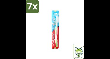 7 x Colgate - Tandenborstel - Extra Clean Medium - 1 Tandenborstel - Grootverpakking - Tandenborstel - Colgate - Tandenpoetsen - Mondhygiëne - Tandenplak Verwijderen