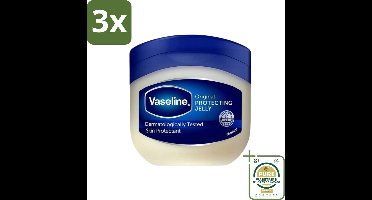 3 x Vaseline - Origineel - Beschermende Jelly - 50 ml - Grootverpakking - Huidverzorging - Droge Huid - Hydratatie - Beschermende Jelly - Baby Huid