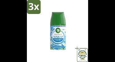 3 x Air Wick – Navulling – Freshmatic Pure Lentedauw – 250 ml - Grootverpakking - Koffiezetapparaat - Koffiezetapparaat - Koffiezetapparaat