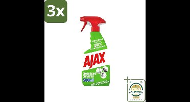 3 x Ajax – Ontvetter Spray – 500 ml - Grootverpakking - Koffiezetapparaat - Koffiezetapparaat - Koffiezetapparaat