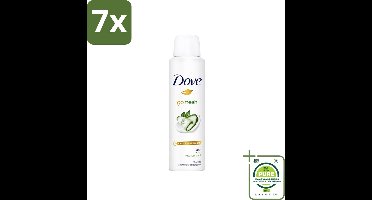 7 x Dove Go Fresh - Deospray - Komkommer - 150 ml - Grootverpakking - Dove Go Fresh - Deodorant - Komkommergeur - Groene Thee - Langdurige Bescherming