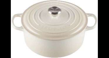 Le Creuset Braadpan Signature rond Meringue 34cm 12l