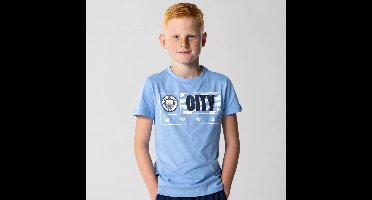 Manchester City T-Shirt voor Kinderen - Maat 116 t/m 164 - Jongens en Meisjes - Man City Shirt - Fanmerchandise