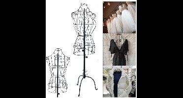 RVV® Verstelbare Paspop - Etalagepop - Paspop - Zwart - Professioneel