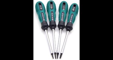 Precisie Gereedschapsreeks Driehoekige Schroevendraaierset-[1.7 mm、2.0 mm、2.3 mm、2.6 mm]-4-Delige、Antislip、Met Magneet、Multifunctioneel Handgereedschap