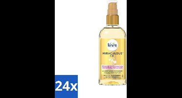 Veet - Aftercare - Natuurlijke Voedende Olie - Voor & Na Ontharing - 100 ml - Voordeelverpakking - 24 stuks