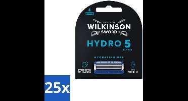 Wilkinson Sword - Navulmesjes - Hydro 5 Skin Protection - Beschermend - 4 mesjes - Bulkverpakking - 25 stuks
