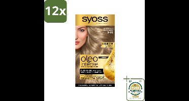 SYOSS - Oleo Intense 8-05 Beige Blond - Haarverf - Zonder Ammoniak - Grijsdekking - Langdurige Kleur - Voordeelverpakking - 12 stuks - Haarkleur zonder ammoniak - Olie-formule