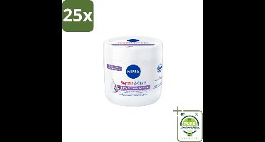 25 x NIVEA - Bodycrème - Herstel & Verzorging Gevoelig - Met 10% Glycerine & Panthenol - Voor gevoelige & jeukerige huid - 400 ml - Grootverpakking - NIVEA Bodycrème - Gevoelige Huid - Droge Huid - Jeukende Huid - Hydraterende Crème