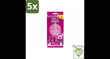 5 x Wilkinson - Wegwerpscheermesjes - Extra 2 Beauty - Extra Comfort - 15 mesjes - Grootverpakking - Wegwerpscheermesjes - Scheermesjes Dames - Scheermesjes Extra Comfort - Scheermesjes Met Aloë Vera - Gladde Huid