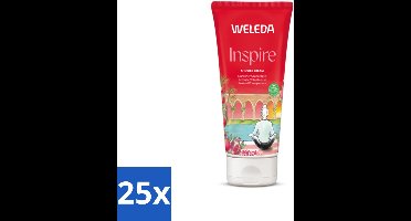 25 x WELEDA - Douchecrème Granada Inspire - Granaatappel - 200 ml - Douchecrème - Natuurlijke Douchecrème - Biologische Douchecrème - Granaatappel Douchecrème - Sensueel Douchecrème