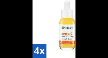 Garnier - SkinActive - Serum - Vitamine C - Tegen Pigmentvlekken - Niacinamide & Salicylzuur - 30 ml - Voordeelverpakking - 4 stuks