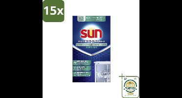 15 x Sun - Machinereiniger - Voor de vaatwasmachine - 3 Dosissen - Grootverpakking - Vaatwasmachine Reiniger - Vet En Kalk Verwijderen - Vaatwasmachine Onderhoud - Vaatwasmachine Filter Reinigen - Vaatwasmachine Sproeiarm Reinigen