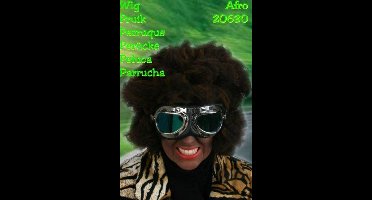 Pruik Trende Afro - Zwart