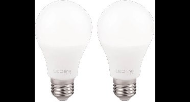 LED line LITE LED Lamp A60 E27 - 10W (vervangt 80W) - 940lm - Ø60mm - 230V - Energiezuinig - 2 stuks