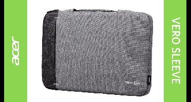 Acer ABG330 35,6 cm (14") Opbergmap/sleeve Zwart, Grijs