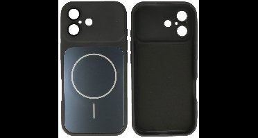 MagSafe Telefoonhoes – Shockproof Case met Camera Bescherming – Geschikt voor iPhone 17 - Zwart