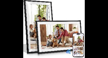 15,6'' digitale fotolijst 1920x1080 pixels, 32 GB, met lichaamssensor voor foto-/videodeling