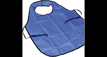 Schilderschort met neklus, blauw, L: 100 cm, afm M-XL cm, 10 stuk/ 1 doos