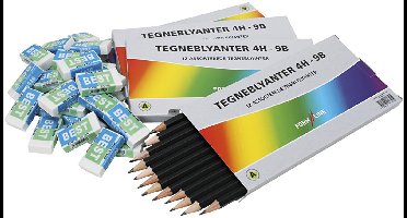 Tekenset, hardheid 4H, 1 doos