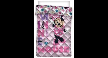 Disney Minnie Mouse Sprei Pink - Eenpersoons - 140 x 200 cm - Polyester