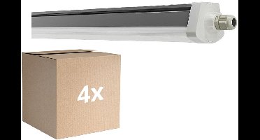 Voordeelpak 4x Ledvance Waterdicht Montagebalk Vochtbestendig FLEX Doorvoerbedrading 42W 6800lm - | IP66 - Vervangt 2x 58W
