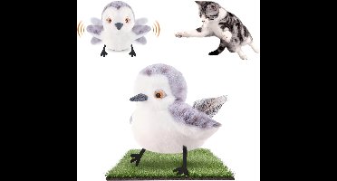 Huisdier speelgoed, katten speelgoed, realistische roep van strandlopers, aanraak speelgoed, interactief katten speelgoed, oplaadbaar.