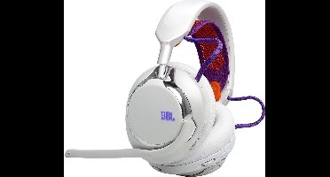 JBL Quantum 950 - Draadloze Over-ear Headset - Noise Cancelling - 2.4GHz & Bluetooth - Lage Latency - 50 uur batterij - Voor PC, PlayStation & Laptop - Wit