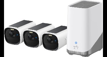 Eufy eufyCam E40 3-Cam Kit + HomeBase S280 Kogel (vorm) IP-beveiligingscamera Buiten 2688 x 1520 Pixels Muur
