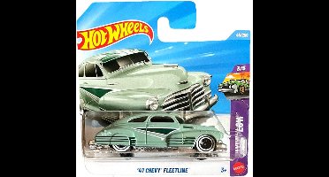 HOT WHEELS '47 CHEVY FLEETLINE GREEN MINT 45/250 HW LAYIN LOW 3/5 1:64 SHORT CARD 2026