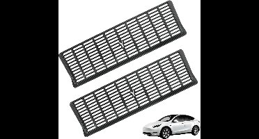 Ventilatierooster compatibel met Tesla Model Y [Set 2] Accessoires voor airconditioning onder autostoelen