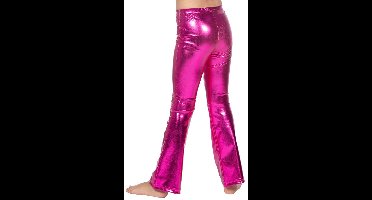 Legging Flared Kind Metallic Roze - Maat 140